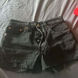 Levi Strauss and Co, Black Jean Shorts Size 26
